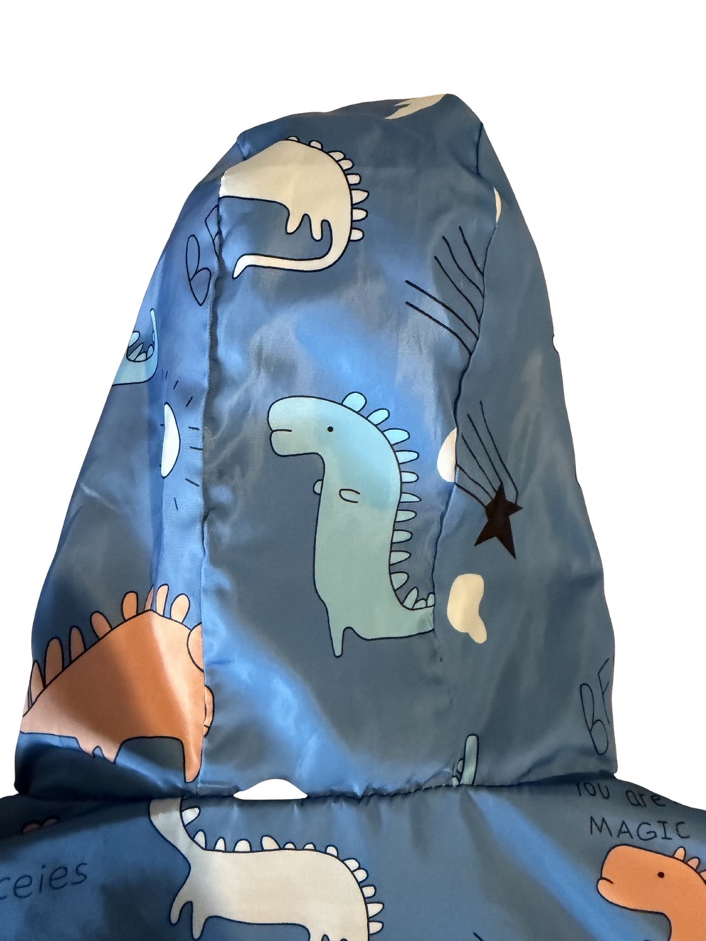 (5 for $10) | Blue Kids' Dino & Rainbow Hooded Windbreaker Jacket - Picture 6 of 10